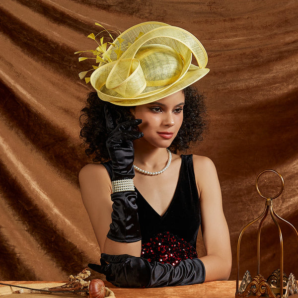 Womens Gorgeous Unique Sinamay Fascinators