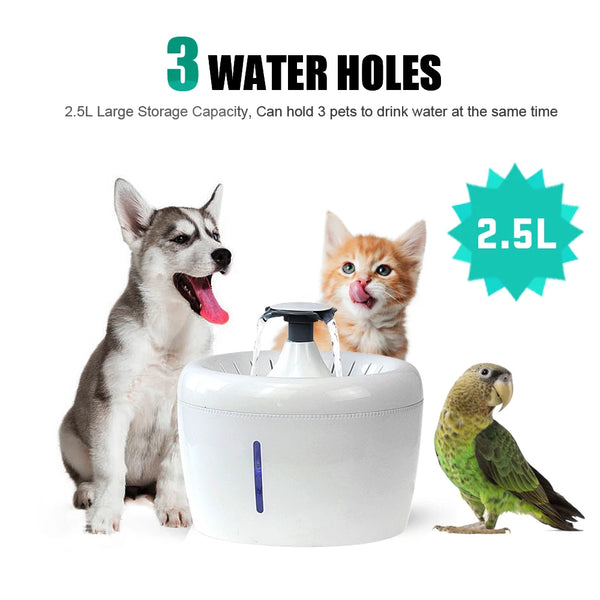 Cat Automatic Fresh Water Fountain Filter 2.5L Capacity
