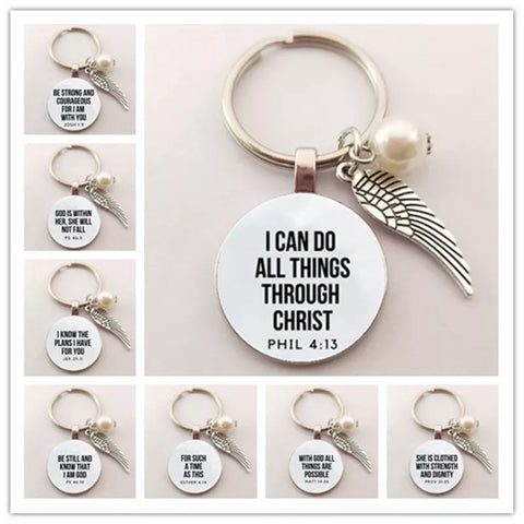 Mens and Womens Bible Verse Key Chains