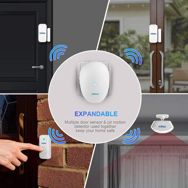 Smart Home Security Outdoor Wireless Doorbell Chime Kit