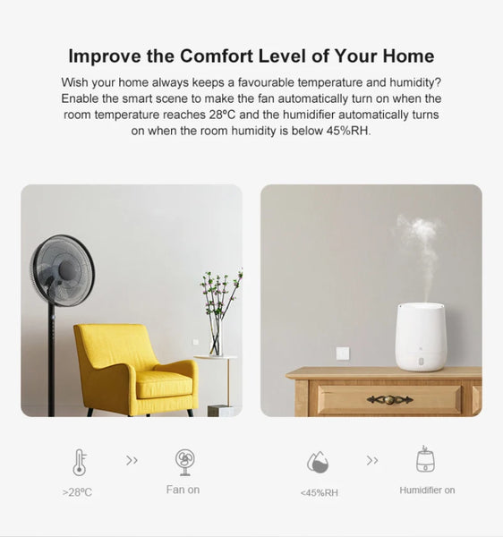 SONOFF Zigbee Smart Temperature Humidity Sensor Ewelink APP Via Alexa Google Home