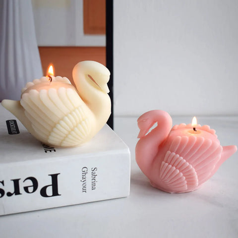 Silicone Swan Candle Molds