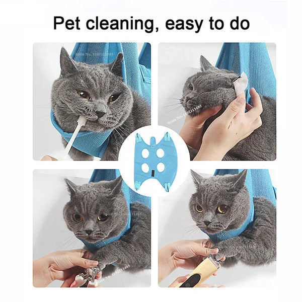 Cat/Dog Pet Hammock Harness for Nail Trimming Grooming XS-L