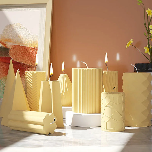 DIY Polygonal Silicone Candle Molds