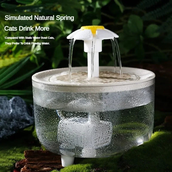 Dog Cat 2L Automatic Pet Water Dispenser Filter USB