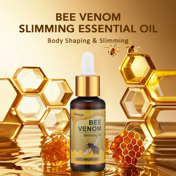 2PCS Bee Venom Body Slimming Essential Oil Tighten Skin Improve Sagging Waist Belly Weight Loss Fat Burner