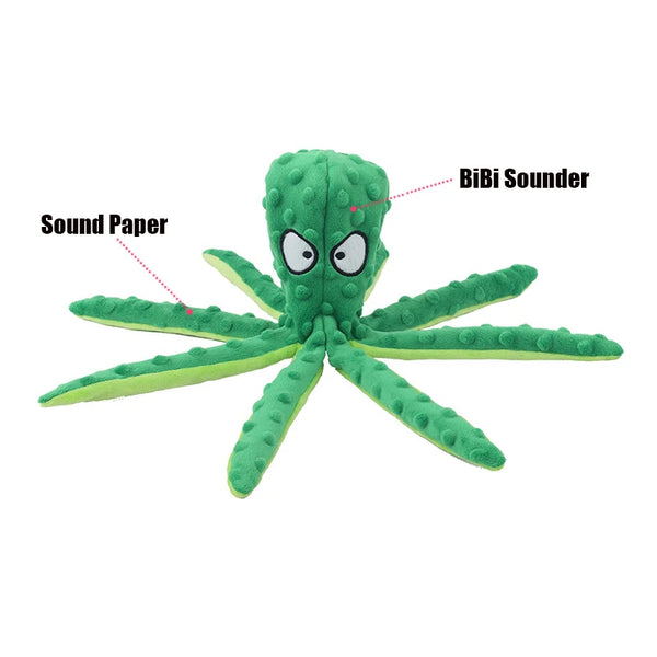 Interactive Pet Octopus Plush Toy