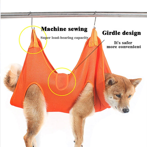 Cat/Dog Pet Hammock Harness for Nail Trimming Grooming XS-L