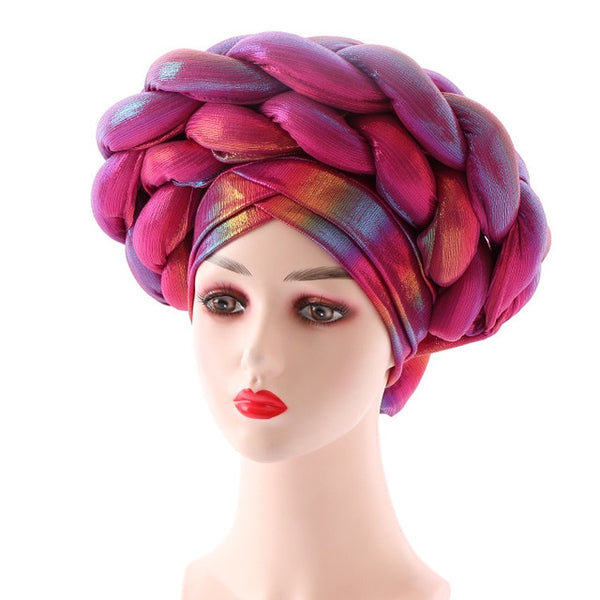 Womens Colorful Ready To Wear African Headwrap