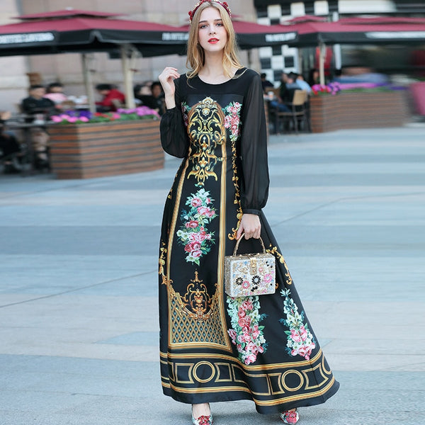 Womens Traditional Designer Long sleeve Dress