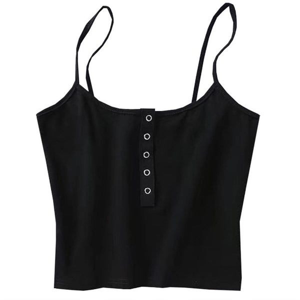 Womens Sleeveless Lace up Crop Tops