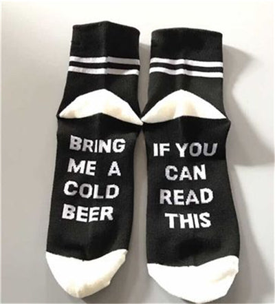 Custom Socks - If You Can Read This Bring Me a Glass of Wine/Beer