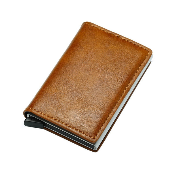 RFID  Blocking Leather Wallets - protect your debit & credit cards from being read remotely