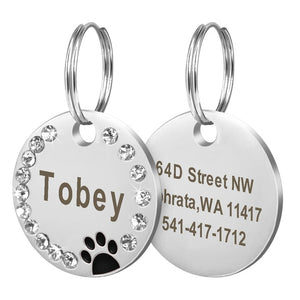 Personalized Dog/Cat Custom Engraved ID Tag