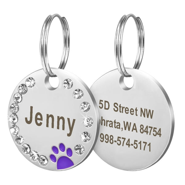 Personalized Dog/Cat Custom Engraved ID Tag
