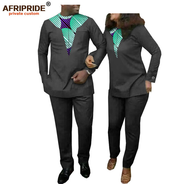 Couples Dashiki Outfits - Men`s and Womens 2 Piece Sets