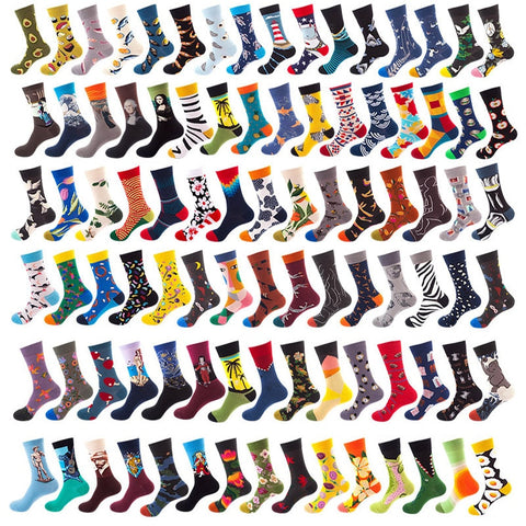 Mens & Womens Cheerful, Patterned, Colorful Socks all kinds of whimsical patterns