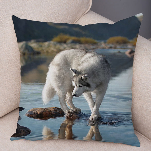 Siberian Husky Pillow Covers Super Soft 45*45cm