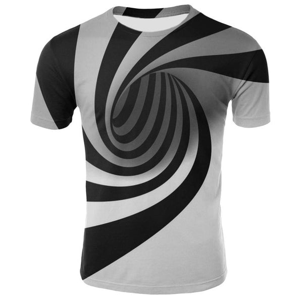 Men's 3D print Funny Optical Illusion T-shirts