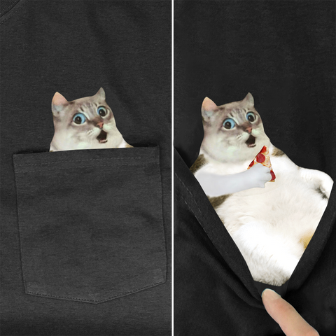 New Animal in Pocket T-shirts