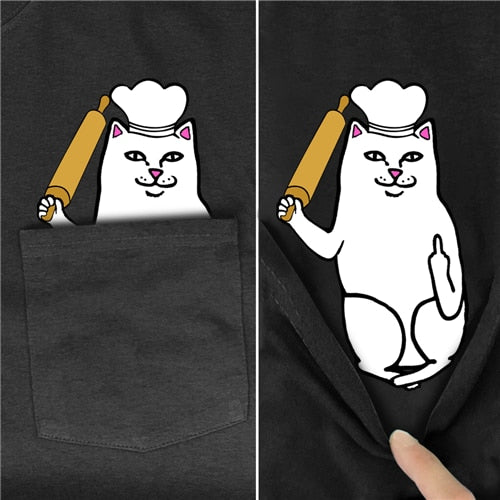 New Animal in Pocket T-shirts