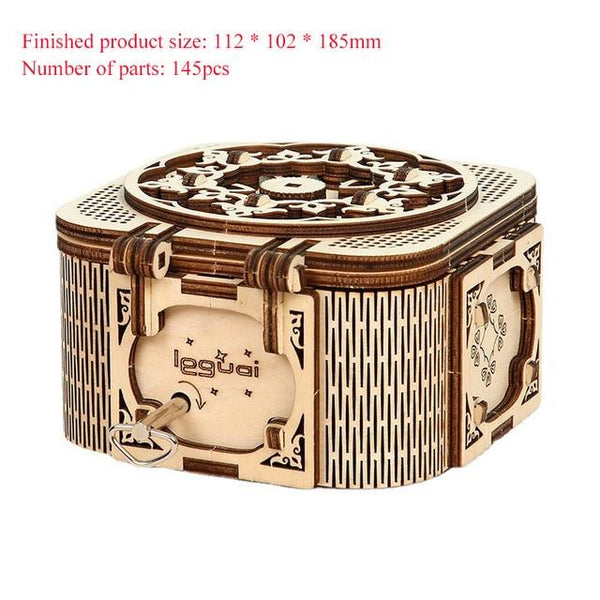 Wooden Puzzle Assembly Kits - Musical Jewelry Box