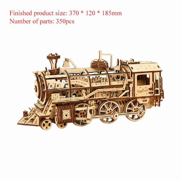 Wooden Puzzle Assembly Kits - Train