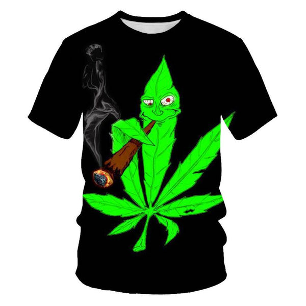 Mens Specialty T-shirts - Natures Green Leaf