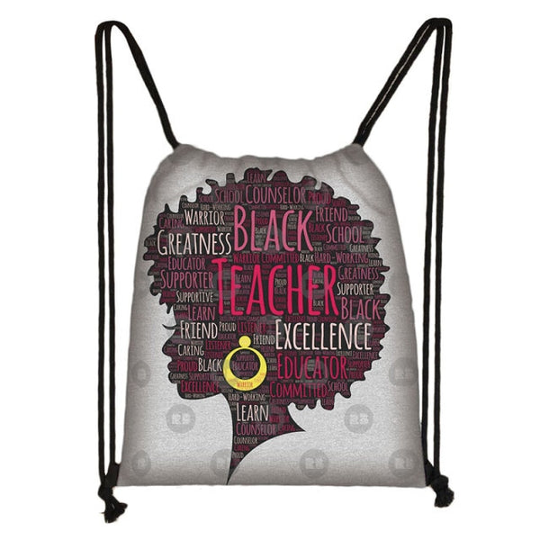 Women/Girls African Drawstring Backpack