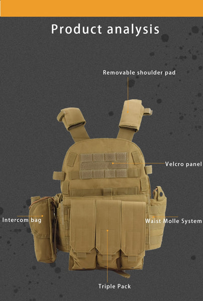 Military Tactical Vest Combat Camo