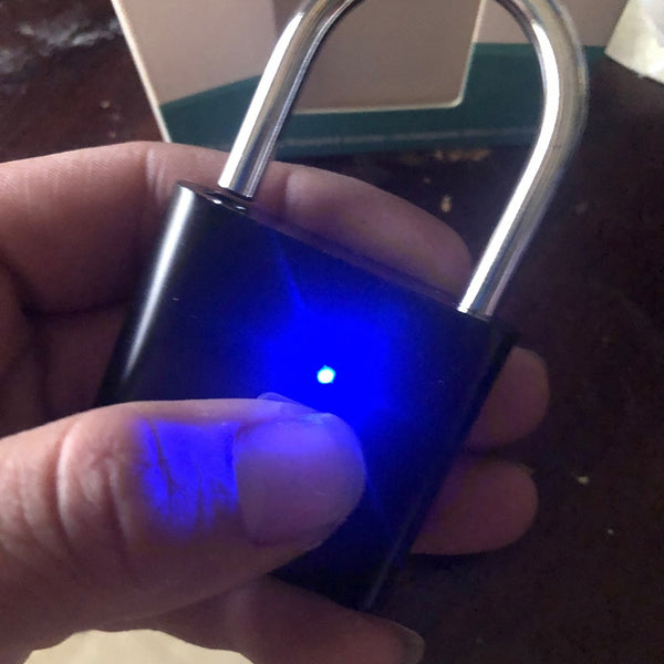 Smart Rechargeable Biometric Thumbprint Door Padlocks