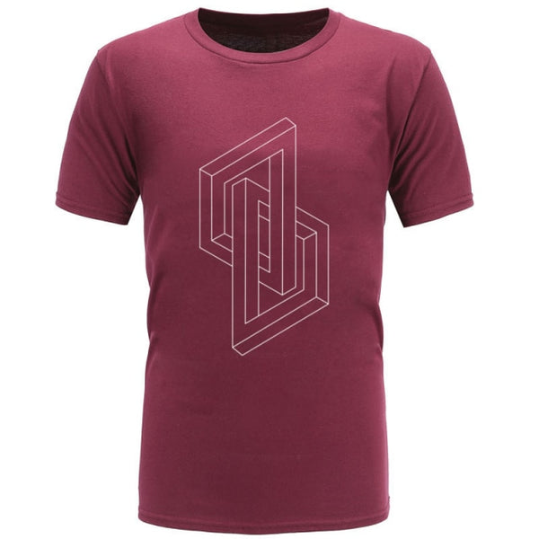 Mens Optical illusion Geometry T-Shirts