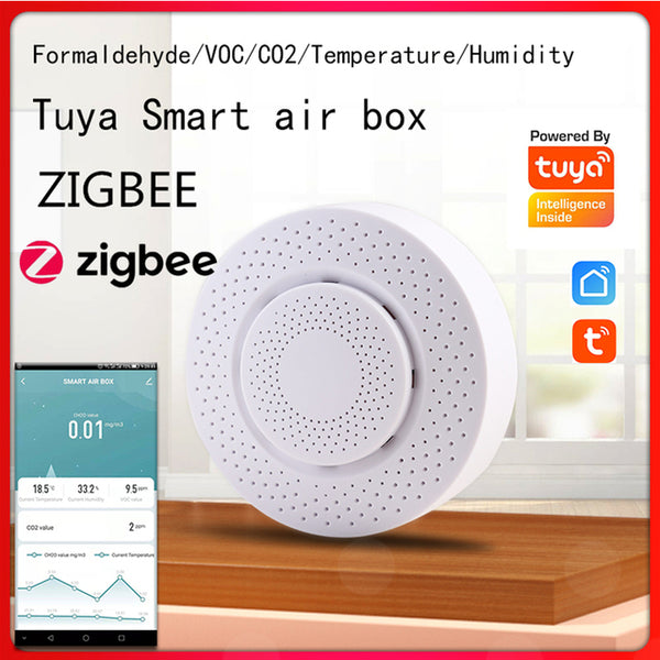 Tuya 6 IN 1 Smart Air Box Humidity Sensor