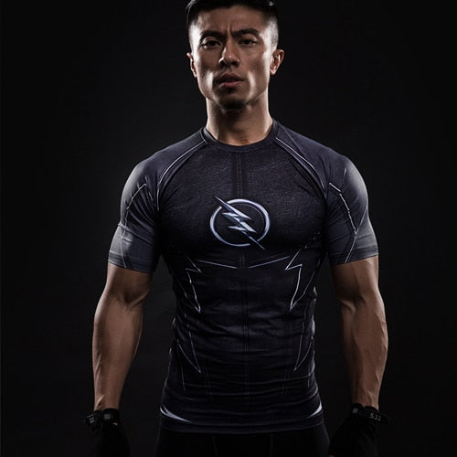 3D Compression T-Shirts - Captain America Superman Punisher MMA