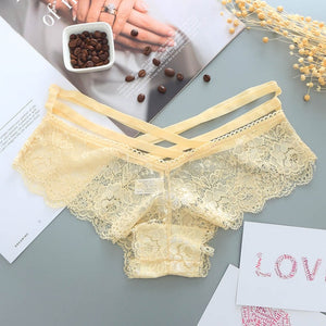 Womens Sexy Low-rise Lace Panties