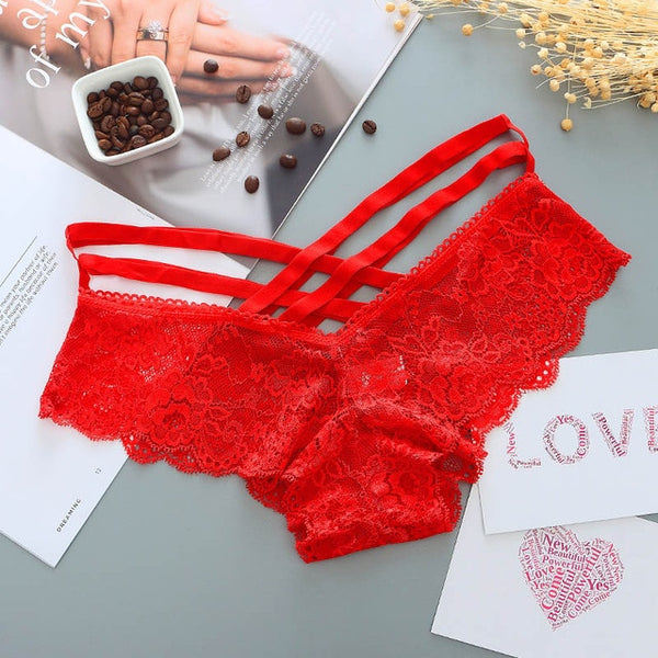 Womens Sexy Low-rise Lace Panties